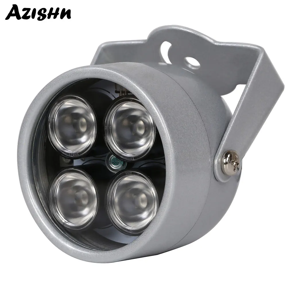 ИК подсветильник ка AZISHN 850 нм 4 светодиода 12 в пост. Тока|Аксессуары для CCTV| |