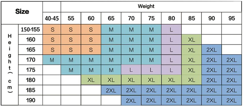 2XL 尺码推荐