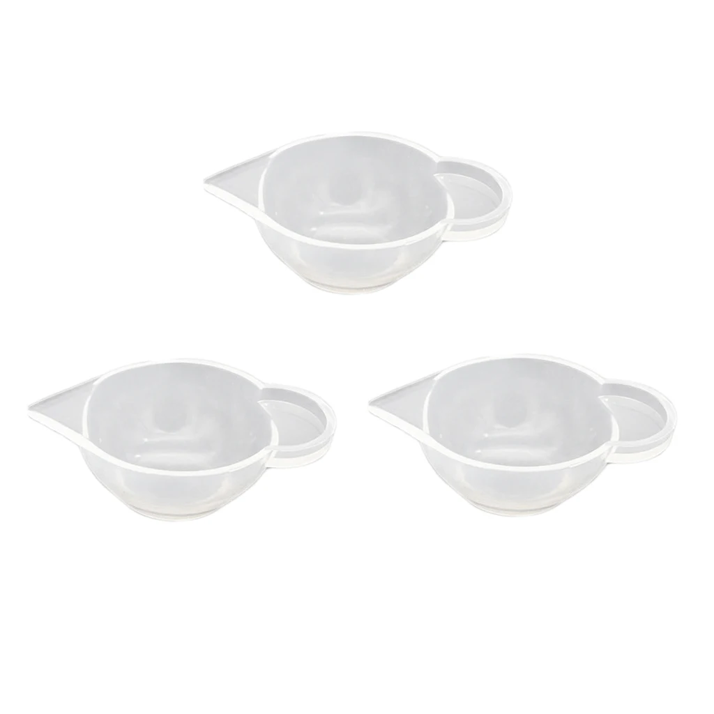 3Pcs Measuring Cup Silicone Resin Glue Tools Jewelry Making Handmade Craft DIY Accessories