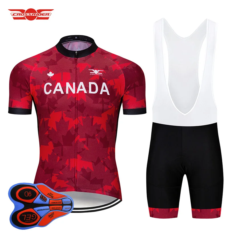 2019 CANADA Cycling Jersey Set MTB Shirt Quick Dry Bike Clothing Ropa