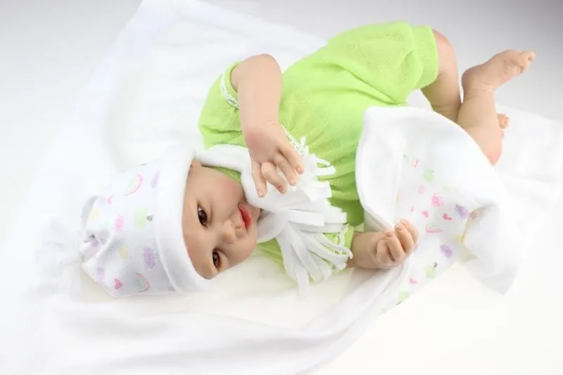 55 см 22 дюймов силикона Reborn Baby Doll Игрушечные лошадки для Обувь для девочек ручной работы для новорожденных кукла подарок на день рождения