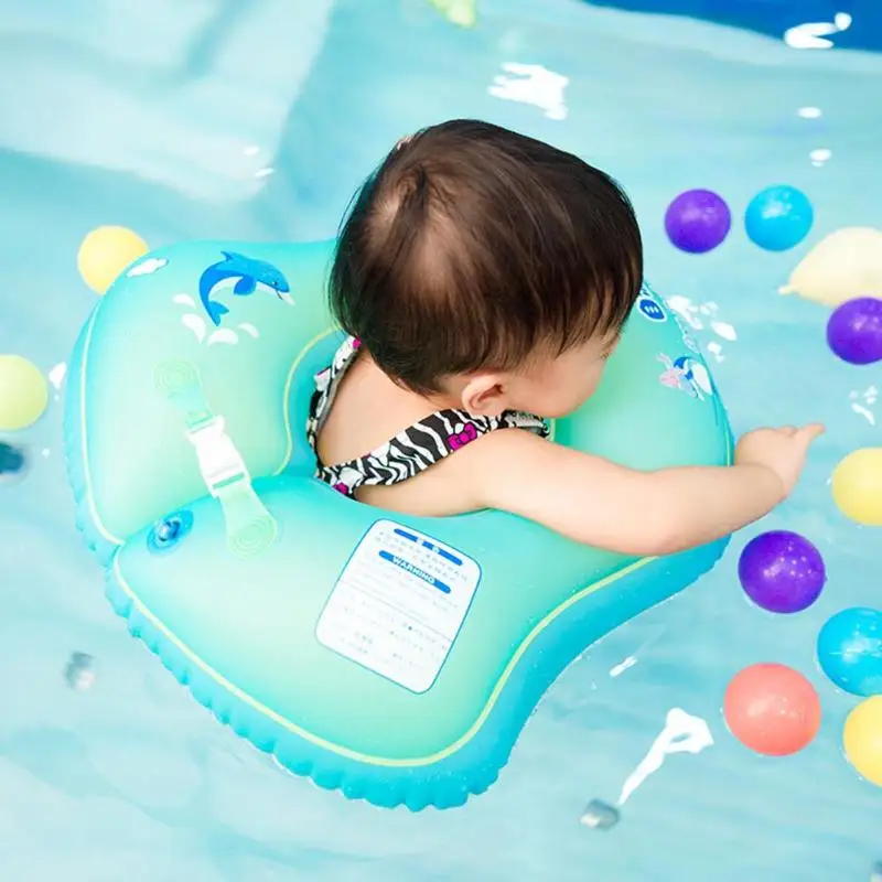 Fresh Green Baby Floating Swimming Ring Kid Inflatable Pool Bathtub
