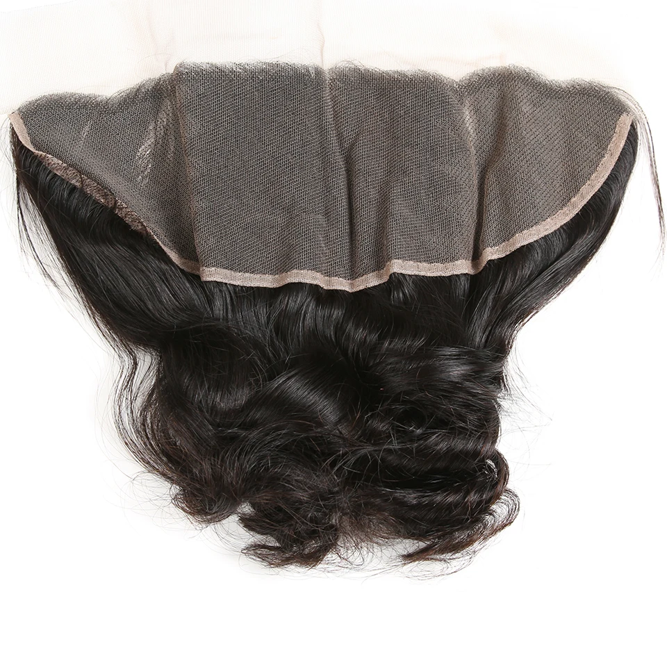 Karizma Indian Loose Wave Bundles With Frontal Lace Closure 13X4 Human Hair Weaves With Frontal Closure 4 Pcs Non Remy Hair