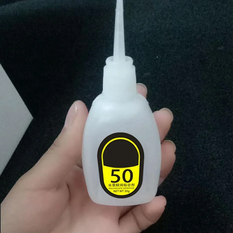 

Aquarium Artificial Aquatic Weed Glue Self-adhere Landscape Decorative Tools for Fish Tank Drying Fast Non-toxic Glue 50g