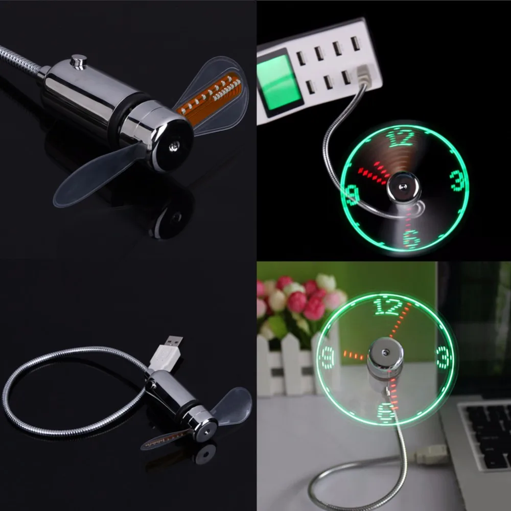 Новый Прочный Регулируемый USB Гаджет Мини Гибкие СВЕТОДИОДНЫЕ Свет вентилятор
