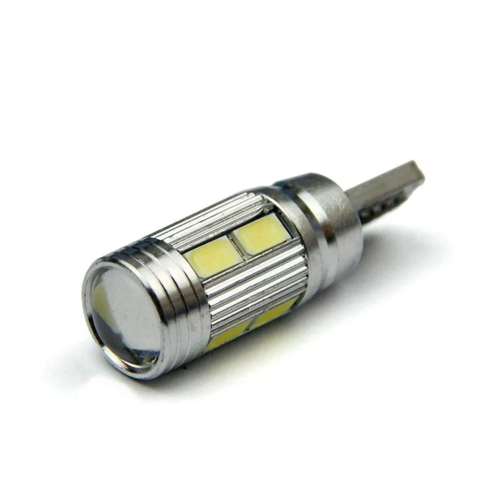 10 шт. T10 10SMD 5630 5730 белый светодиод для W5W 194 168 2825 автомобильный боковой клиновый
