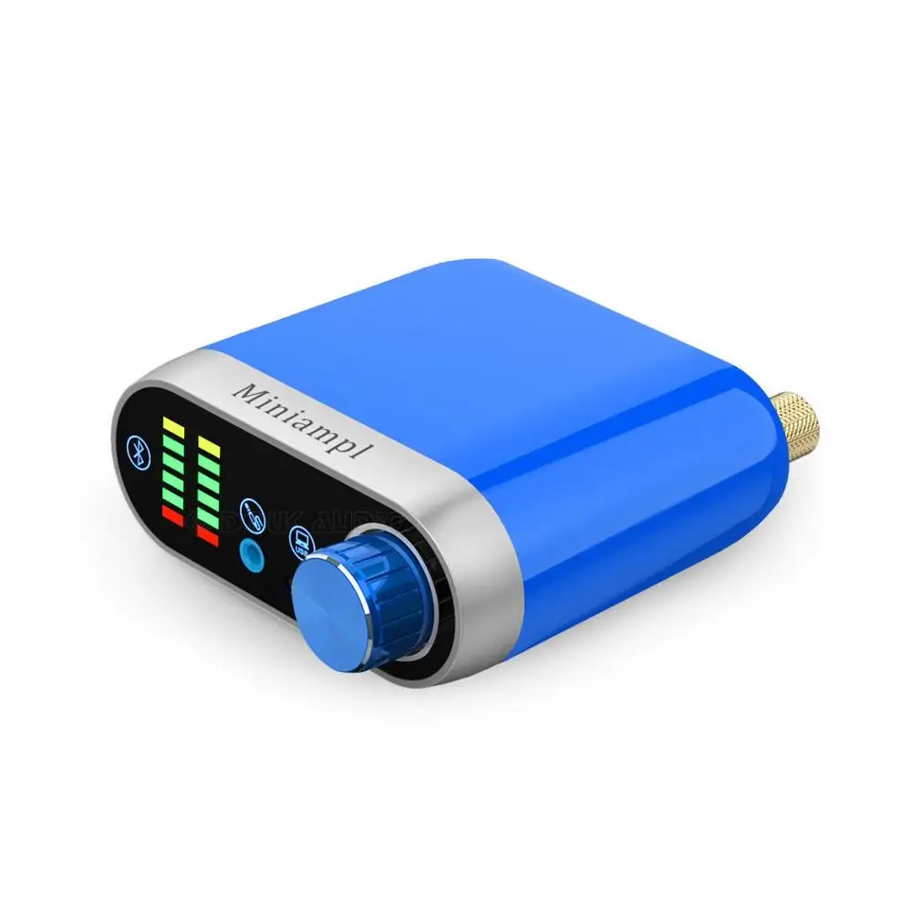 Douk аудио HiFi мини Bluetooth 5,0 HiFi усилитель мощности класса D Tpa3116 цифровой усилитель USB звуковая карта AUX 50 Вт* 2 домашний аудио - Цвет: Синий