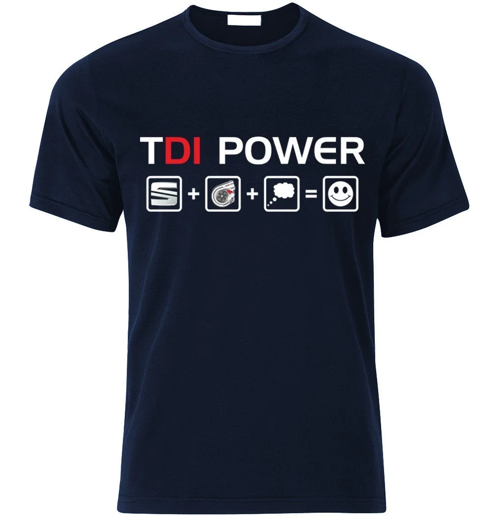 Seat Tdi power Мужская графическая футболка Повседневная летние модные футболки с