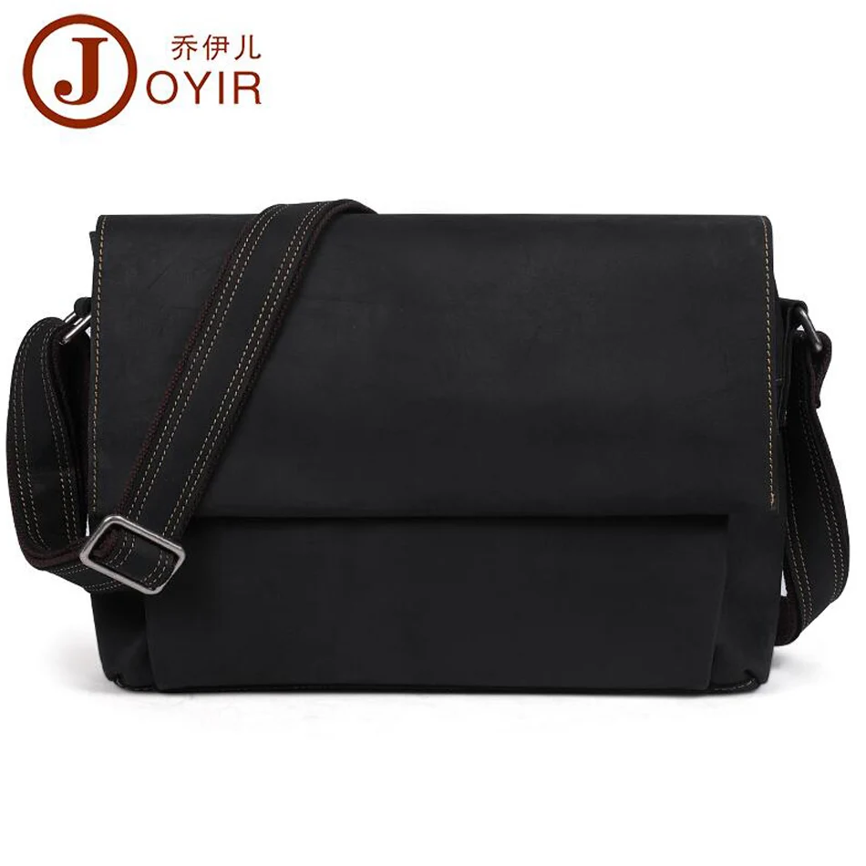 Genuine leather briefcases men crazy horse leather single shoulder bag crossbody bags for men shoulder messenger business bag angel horse leather woman shoulder bag fashion genuine leather women shoulder cross bag leather leisure single shoulder bags
