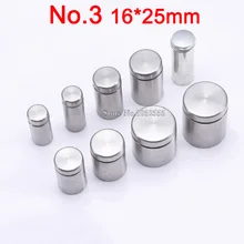 Hot 100PCS 16*25mm stainless steel screw nails Advertisement Fixing Screws hollow mirror glass screws decoration K313-3