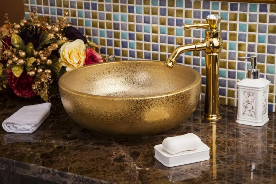 Chinese Ceramic Art Basin Sink Counter Top Wash Basin Bathroom Vessel Sinks ceramic vanity washing basin bathroom sinks (4)