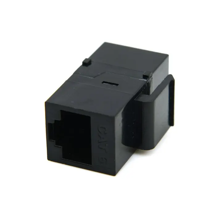 10 штук/лот UTP CAT6 Keystone Acoplador RJ45 Femea para em Line Preta|utp cat6|keystone rj45cat6 utp |