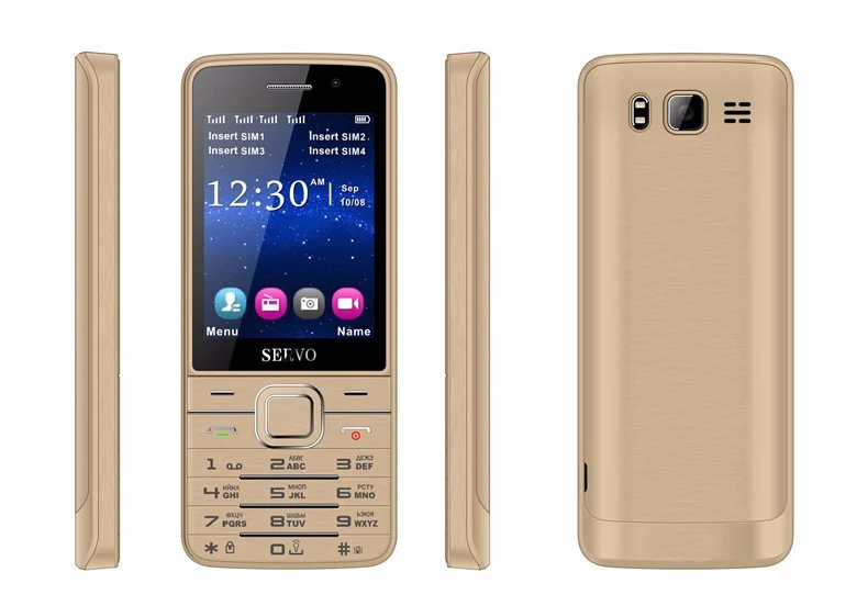 Горячая Распродажа оригинальный Servo V9500 Quad SIM карты 2 8 дюймов HD мобильный телефон