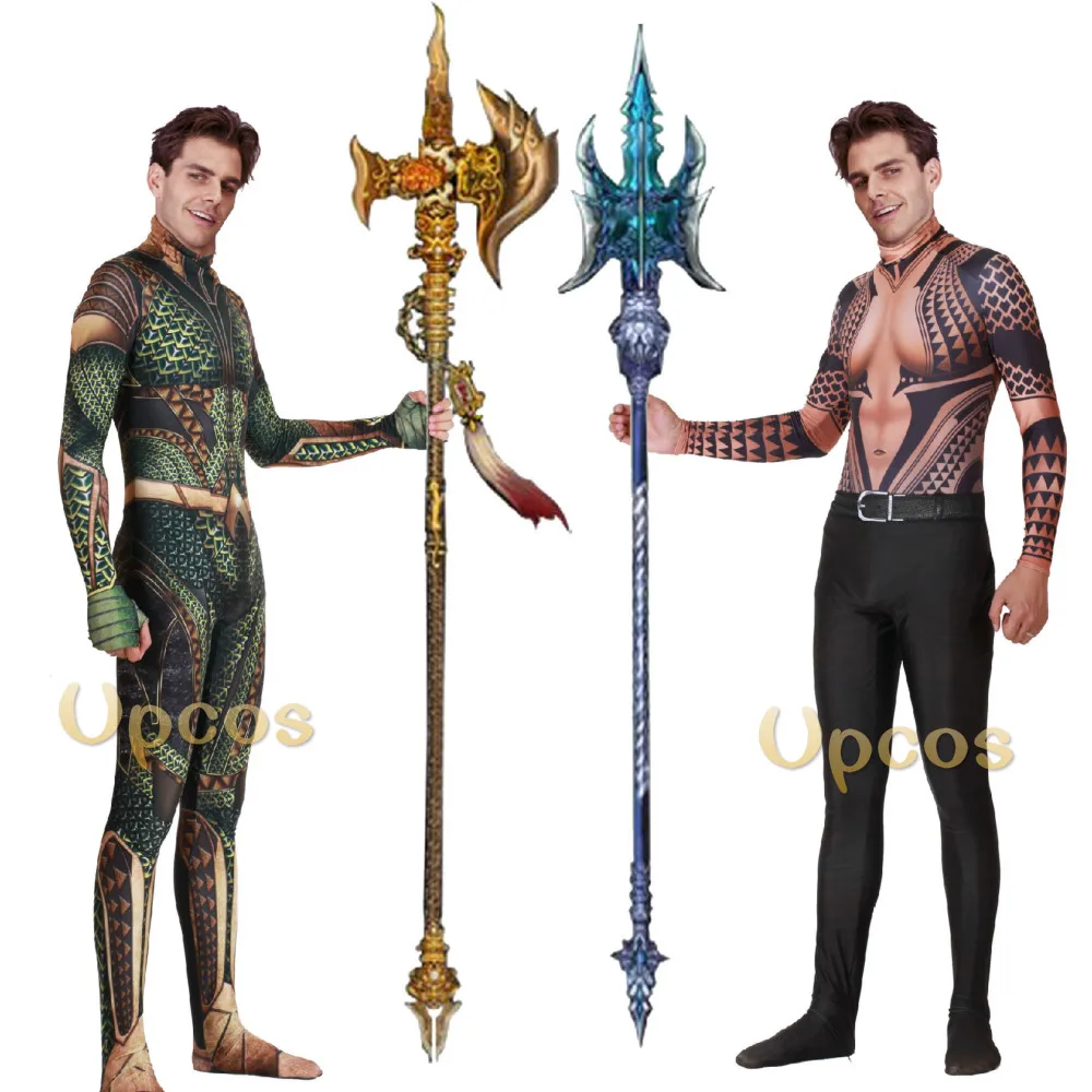 Anime DC Comic Aquaman Cosplay Costume Tights Adults/children/kids Halloween Saints' All Hallows' D