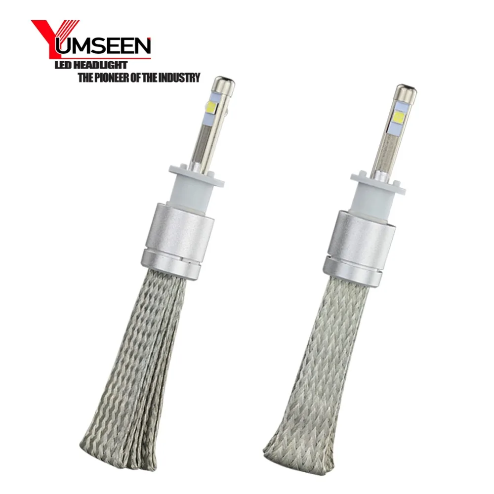 

YUMSEEN H1 Super Bright 9600lm Xenon White 6000K Car LED Headlight Conversion Kit Lamp XHP-50 1 years warranty (H1) for ford