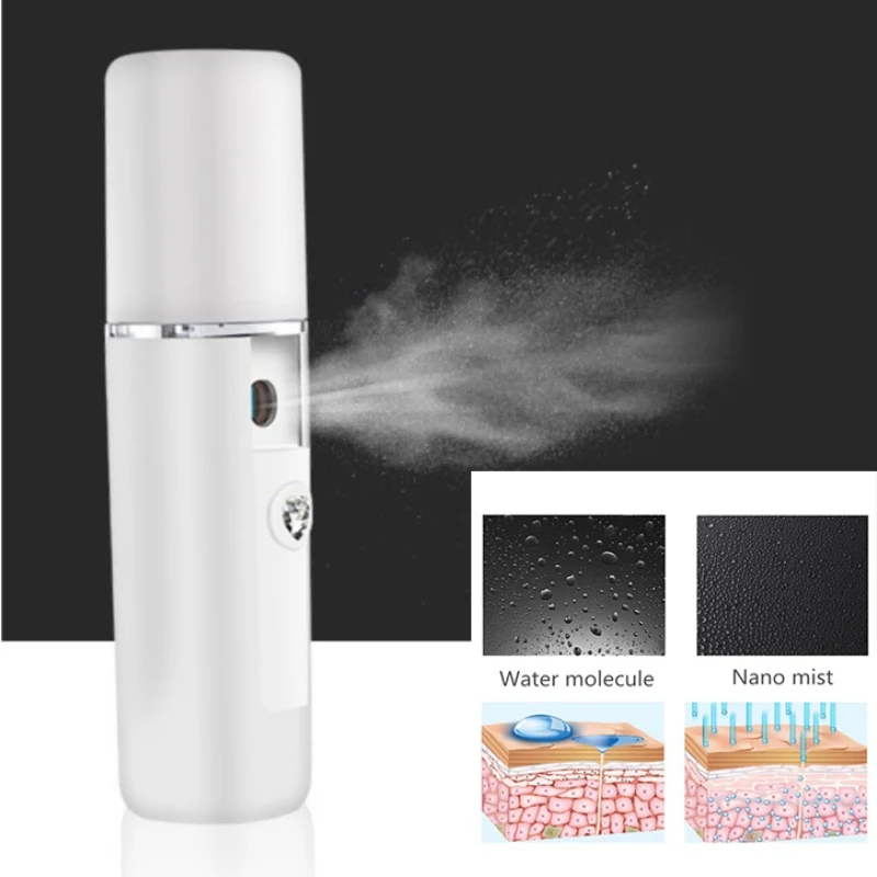 Facial Care Tools USB Nano Mist Sprayer Facial Body Steamer Moisturizing Face Care Mini Spray Instruments Device Tool D1