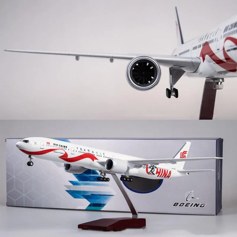 47 см 1/157 Boeing 777 B777 Dreamliner самолет надувная фигура сплав airframe W шасси и легкие игрушки самолеты самолет с фиксированным крылом