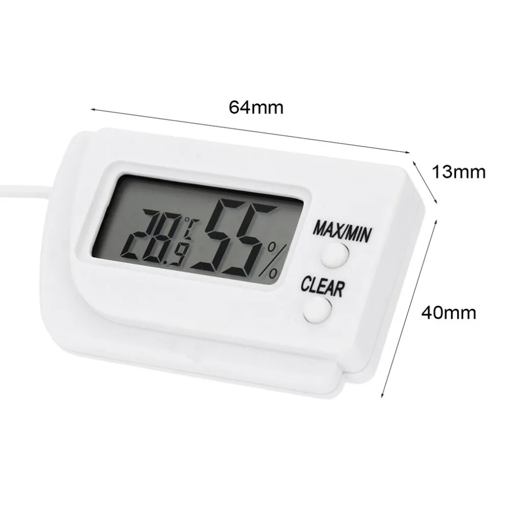 Mini LCD Digital Egg Incubator Thermometer Hygrometer Remote Meter Remote Measurement of Humidity Temperature Flip out Stand