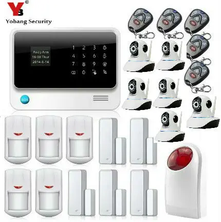 Yobang безопасности Alarma GSM WI-FI Alarmanlage Homesecure дома сигнализация IP Камера Наборы магазин Alarma Alarme Maison Sans Fil
