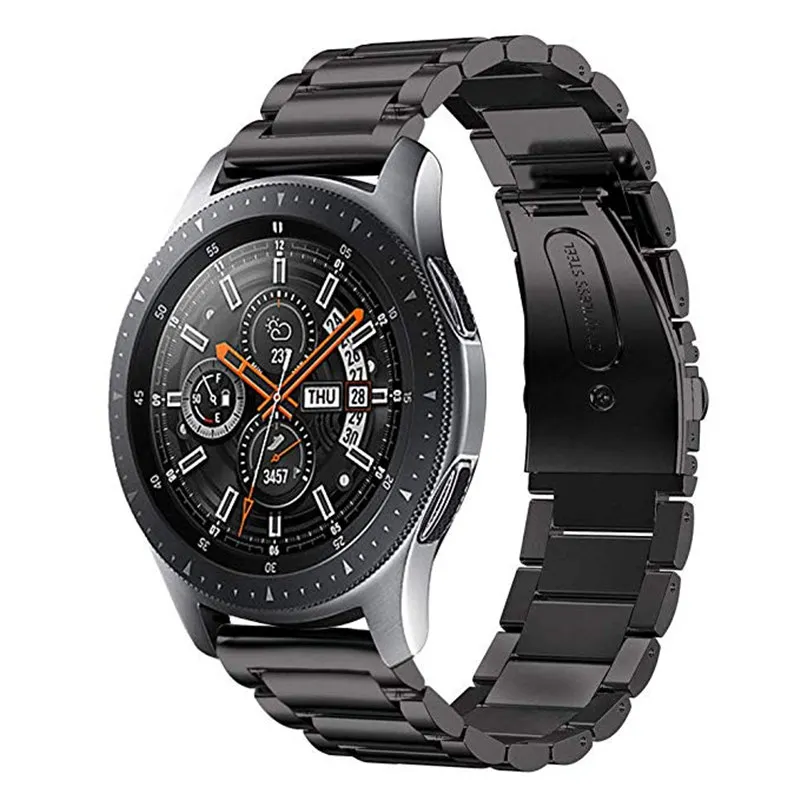 Ремешок из нержавеющей стали 22 мм для samsung gear S3 Classic Frontier/galaxy watch 46 мм Миланская петля для huawei Watch GT Band