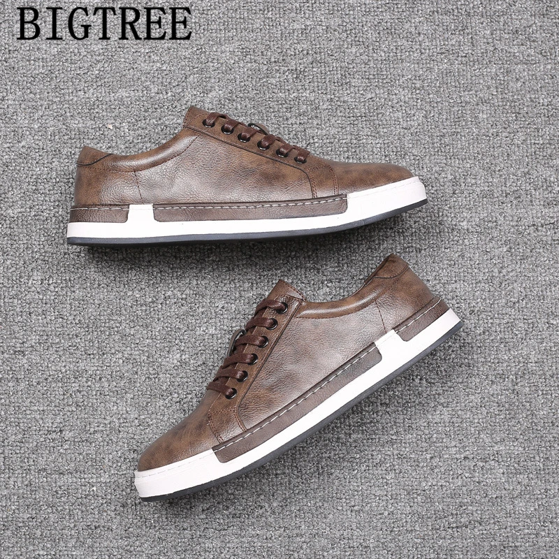luxury men's leather sneakers