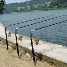Factory price 2.1m&2.4m Automatic Fishing Rod (Without Reel) Sea River Lake Pool Fishing Pole with Stainless Steel Hardware