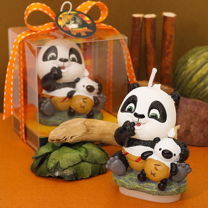 Kung Fu Panda Sculpte Anniversaire Bougie Creative Fete Gateau Decorations Fete Des Enfants Special Petits Cadeaux Sans Fumee Bougies Aliexpress Maison Animalerie