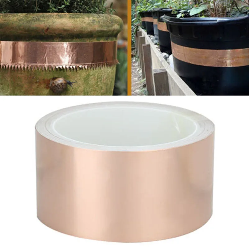 

Plants Accessories Outdoor Tools 50MM*20M Electromagnetic Copper Foil Radiation Adhesive Tape Durable Convenient