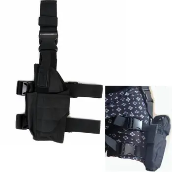 

New arrival CQC Military Airsoft Tactical Adjustable Universal Drop Leg Holster Pistol Gun Thigh Holster For Left Hand