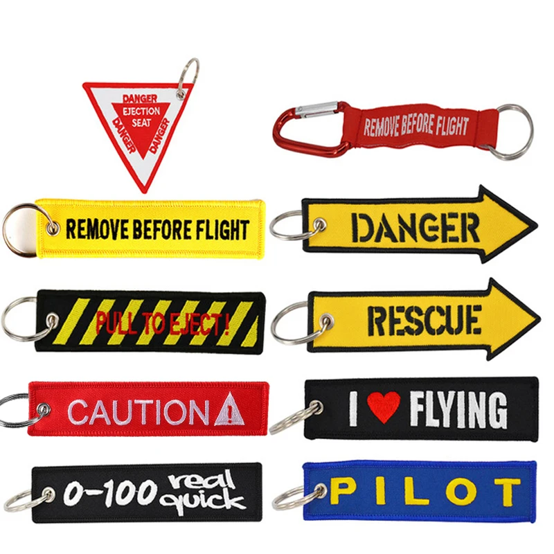 

2019 hotsale Remove Before Flight Key Chain OEM Embroidery Key Fobs Pilot Key Ring Jewelry Car Keychain Aviation Gifts Chaveiro