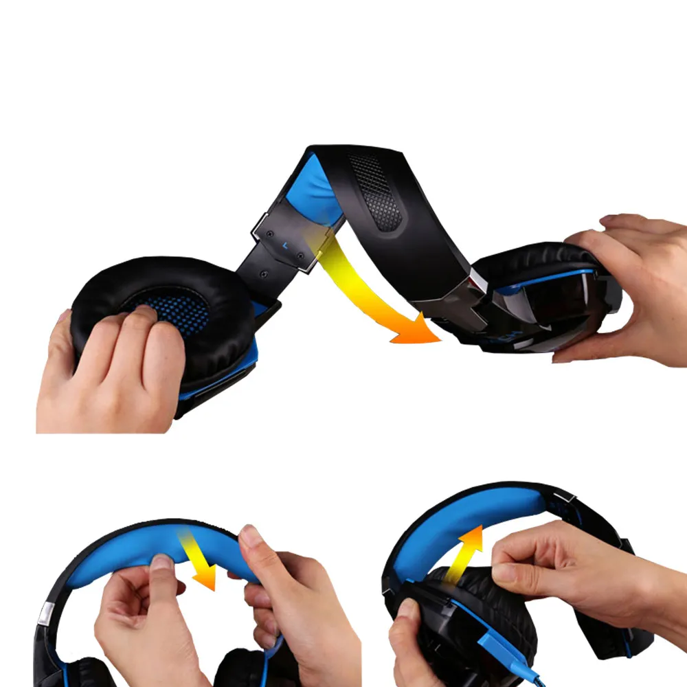 KOTION EACH Vibration Gaming Headset 7.1 PC casque Gaming Gamer Headset Surround 7.1 Headphone USB With Microphone For Computer (7)