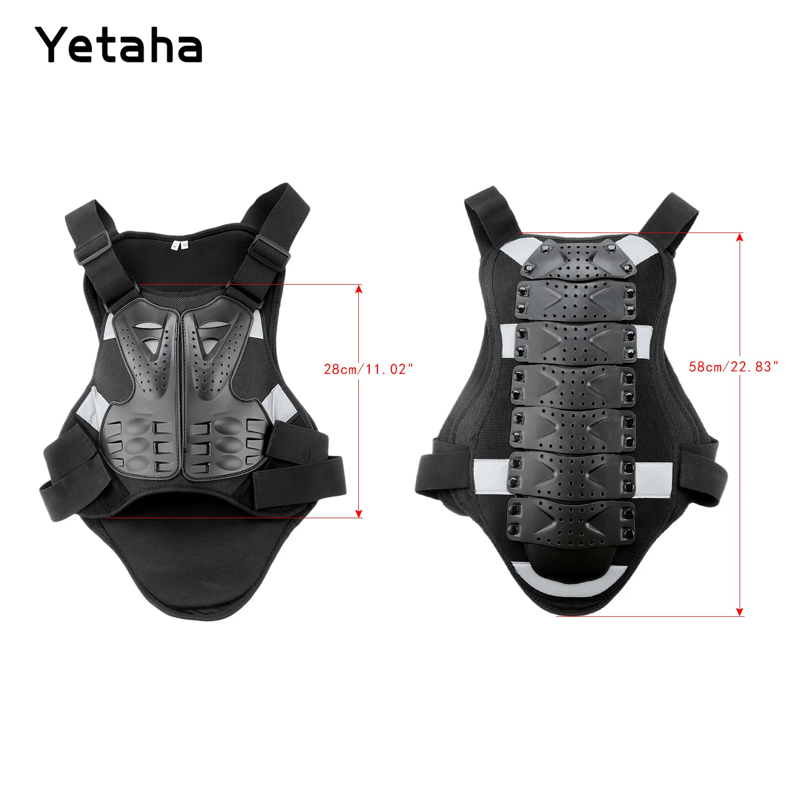 

Motocross Racing Armor Vest Motorcycle Cycling Riding Body Back Protection Jacket Protective Gears Waistcoat Breathable Armour