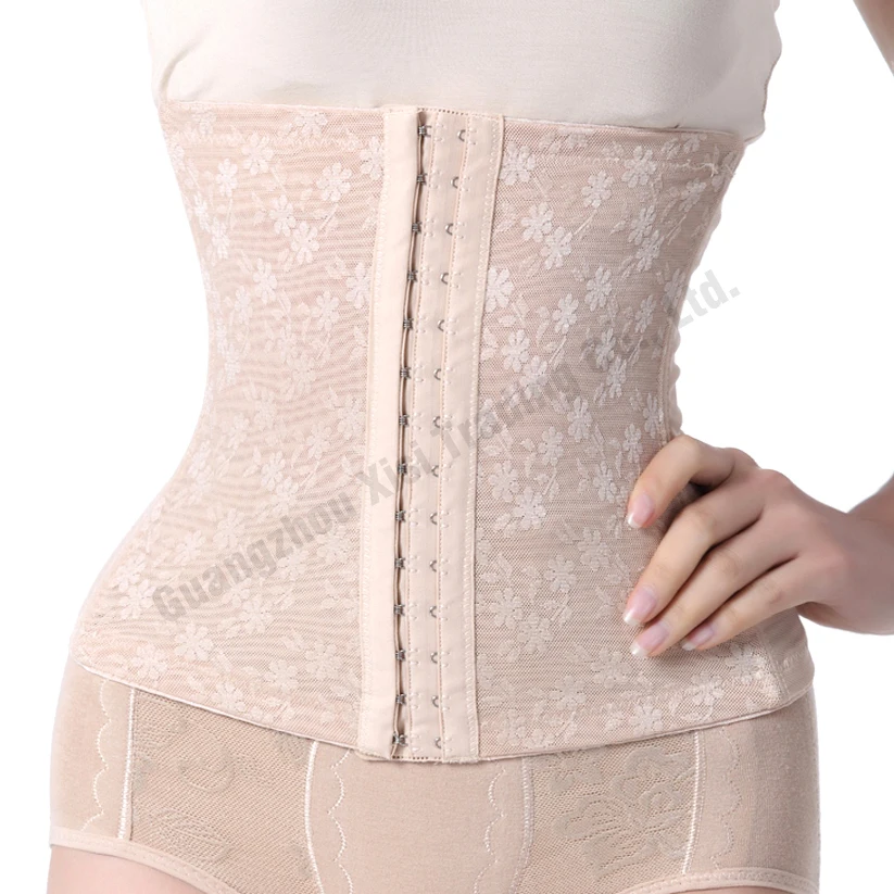 Flexible Plus Size Waist Cinchers Corsets Shapers Flower Design Waist