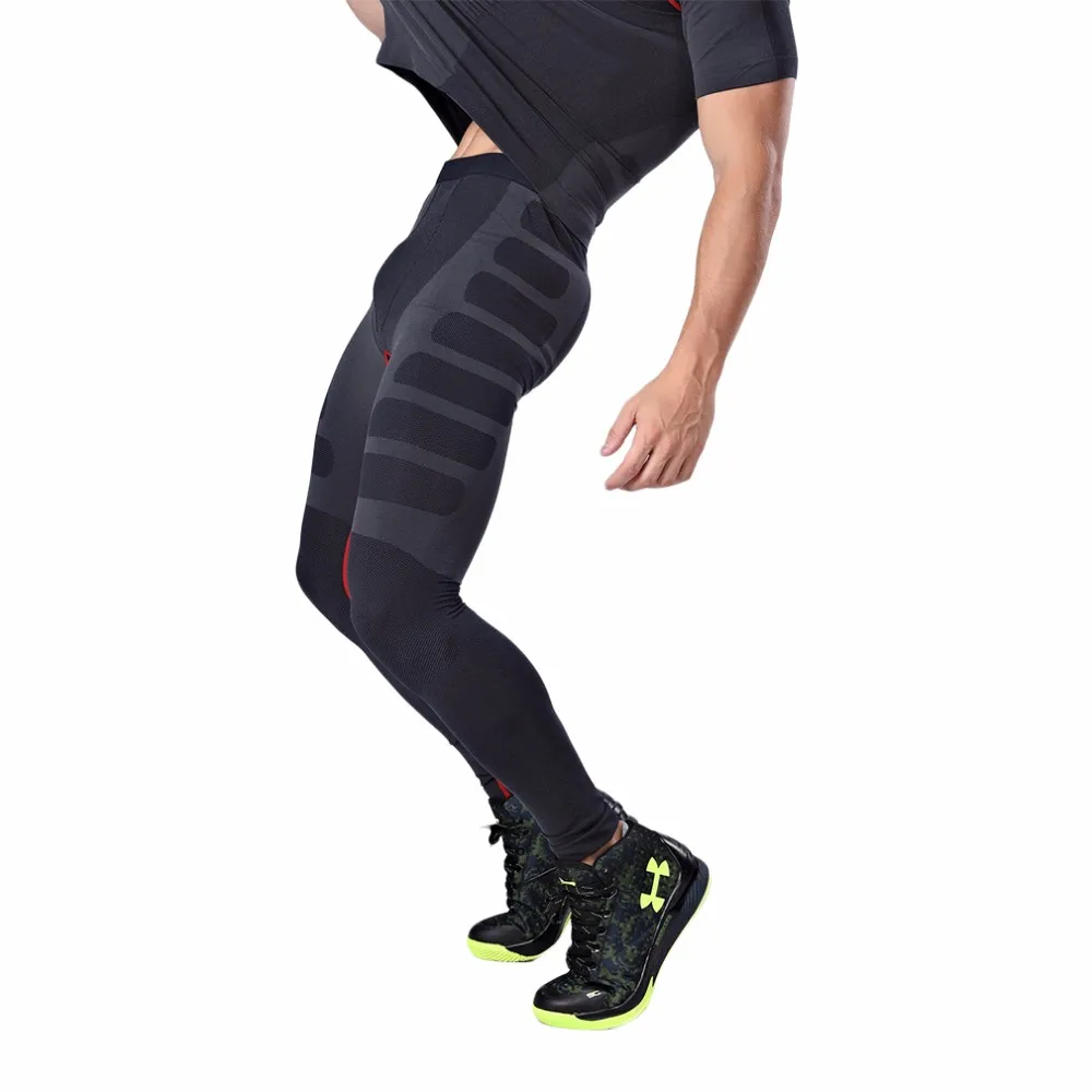 Новое поступление года Нейлон Удобные Для мужчин Спорт Бег обтягивающие узкие штаны длинные Леггинсы под брюк Одежда высшего качества