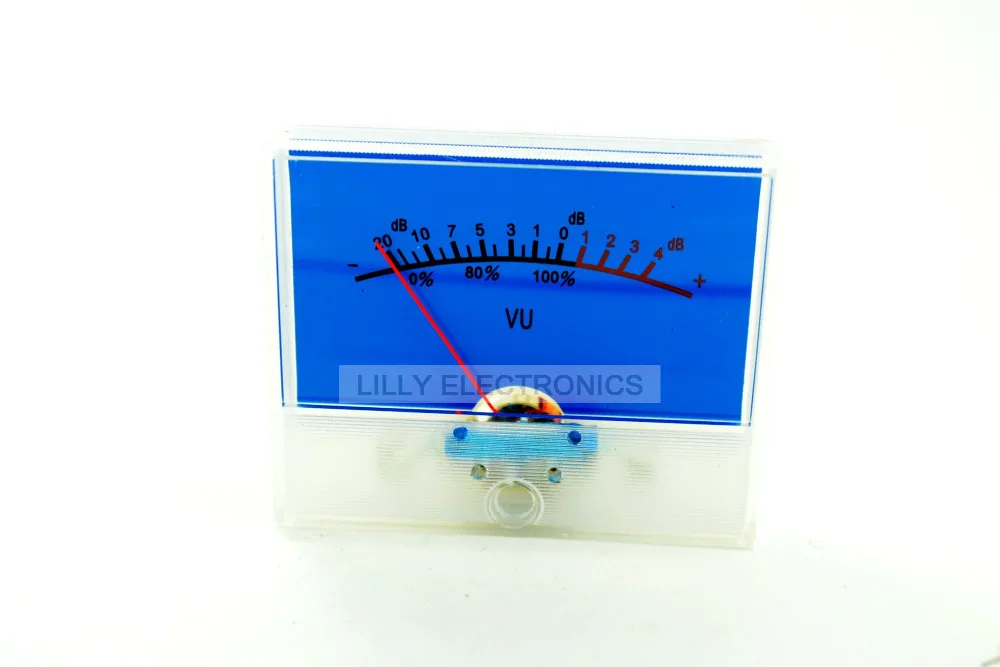 

100pcs/Lot SD-315D Panel VU Meter 500milliampere 650Omega 64x53mm w/ Lamp