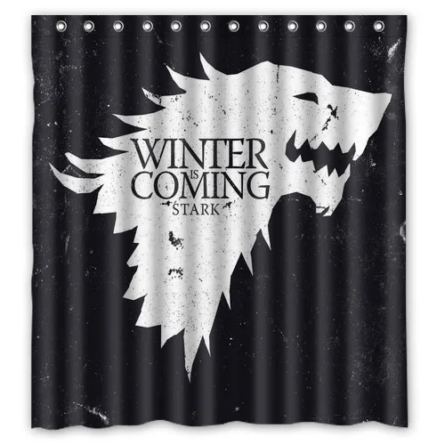 

New Brand Game Of Thrones 12 to which rings attach Shower Curtain 66x72 high quality on sale