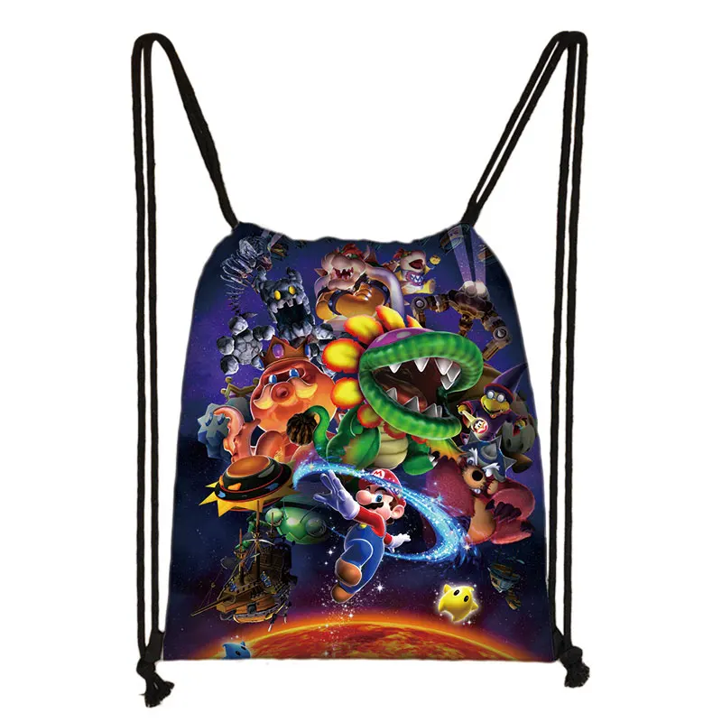 Mario Sonic Boom Hedgehogs 3D Drawstring Bag Printing Backpack Daily Casual Boys Girls knapsack Drawstring Bags - Цвет: 031