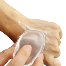 5Pcs New Clear Silicone Makeup Powder Puff Ellipse Jelly Cosmetic Puff Beauty Makeup Tool Health Transparent Makeup Sponge Puff
