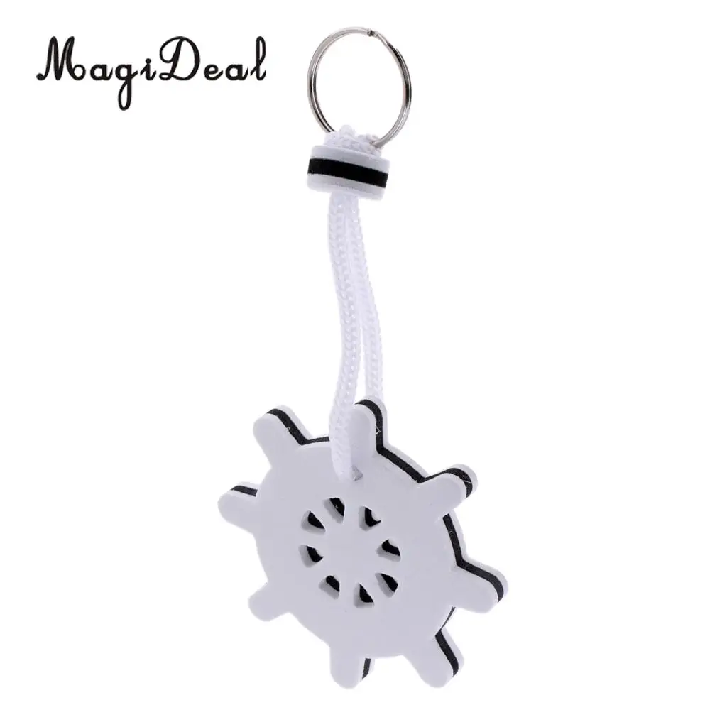 4pcs Floating Key Rings Marine Boat Nautical Kayaking Floating Foam Keychains for Canoe Dinghy Yacht Surfing Swimming Diving