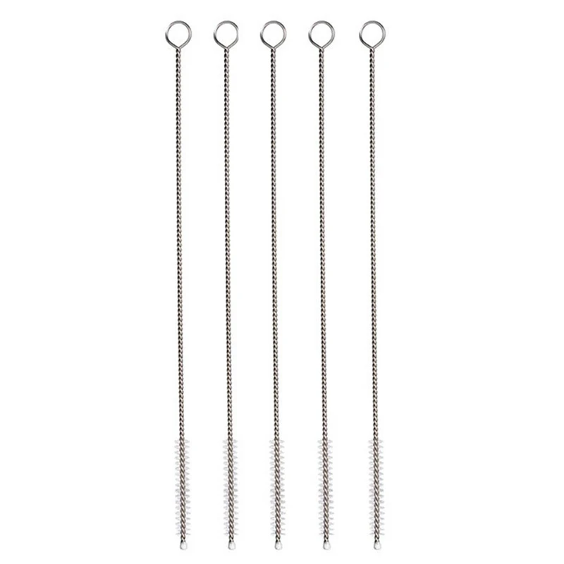 

1Pcs Useful Stainless Steel Nylon Straw Cleaning Brush Drinking Pipe Tube Cleaner Baby Bottle Clean Tools