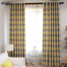 Stripe Printed Blackout Curtains For Living Room Modern Window Blinds For Study Room Kids Curtains YM-4-016