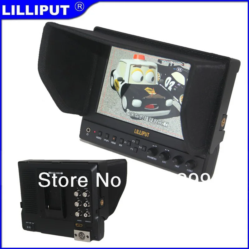 Lilliput 663/O 1280*800 DSLR на камеру HD полевой монитор HDMI in& out ips панель и алюминиевый чехол и Батарейная пластина DHL