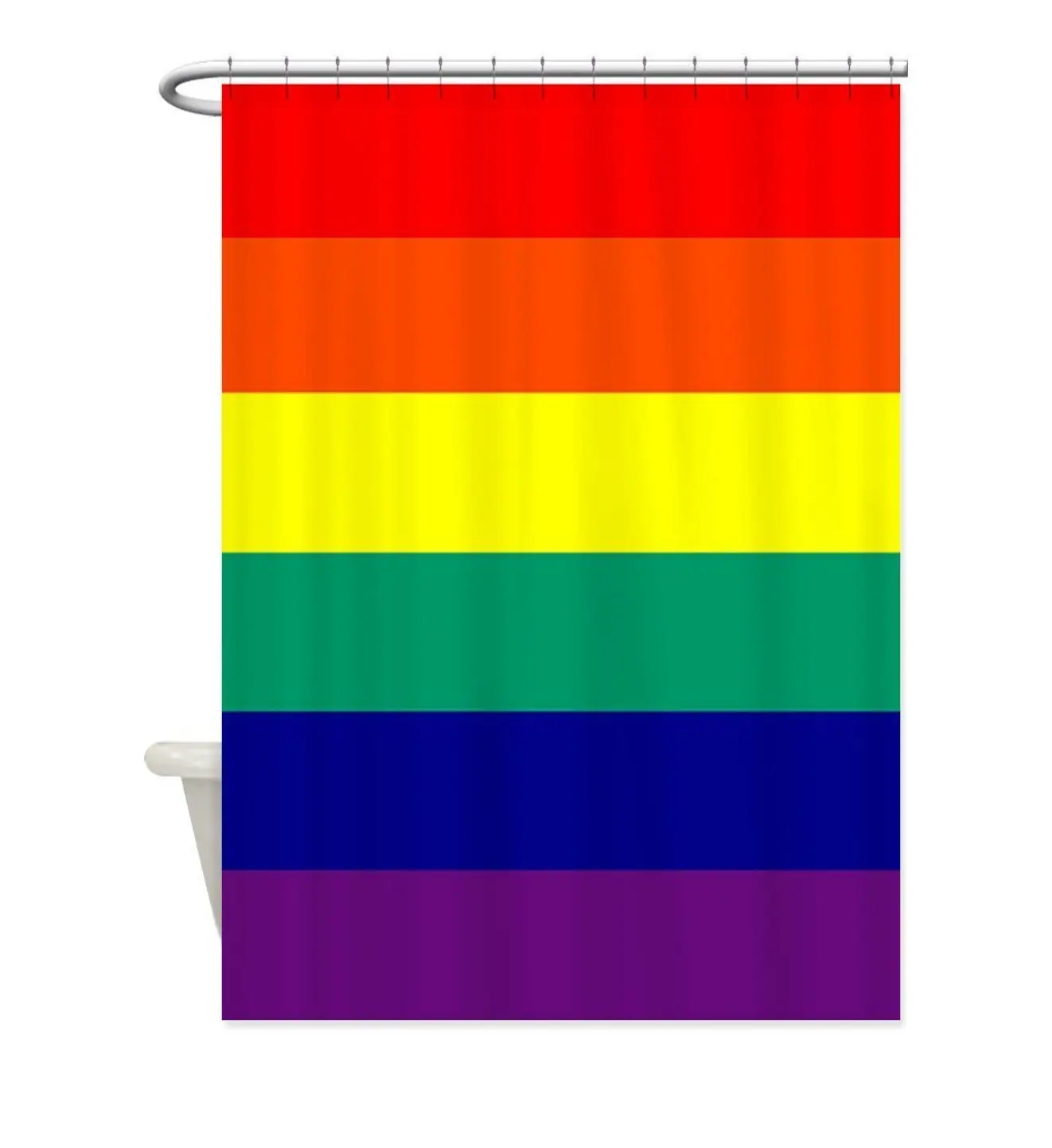 

Memory Home Rainbow Flag Shower Curtain Gay Pride Parade Fantasy Bathroom Love Curtains Free Shipping