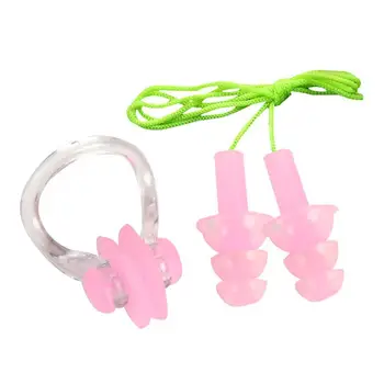 

Soft Waterproof Silicone Swimming Nose Clip Earplugs Set Surf Diving Piscina Swimming Pool Accessries For Kids Ear Plug Water