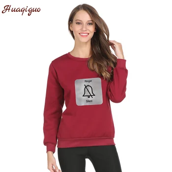 

Harajuku Style 2017 Korean Winter Sweatshirts Women Bell Cartoon Printed Round Neck Kawaii Muted Hoodies Drop Shipping