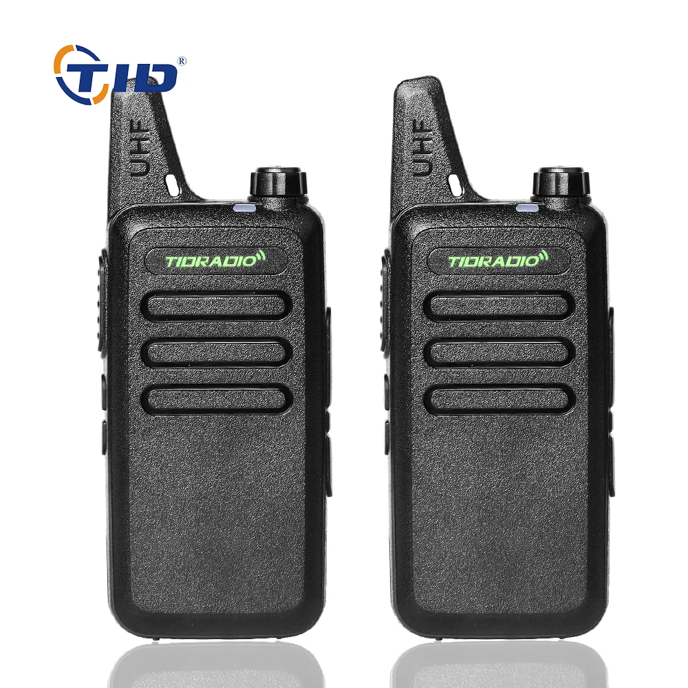 TID Mini Walkie Talkie UHF 400 470 MHz Handheld CB Radio Transceiver