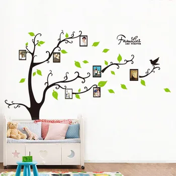 

Family Forever Photo Frame Tree Wall Sticker Living Room Bedroom Wall decals home decor Children Nursery Poster Mural