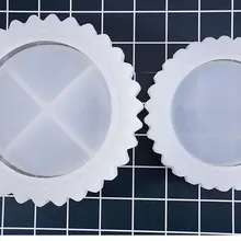 Новая прозрачная силиконовая Шестерня боковая круглая пепельница прессформа квадратная DIY форма из эпоксидной смолы для ювелирных изделий полимерные формы для ювелирных изделий