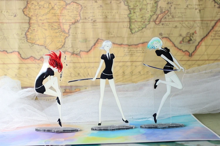Аниме Houseki no Kuni Phosphophyllite cinnabar фигурка на акриловой подставке настольное украшение