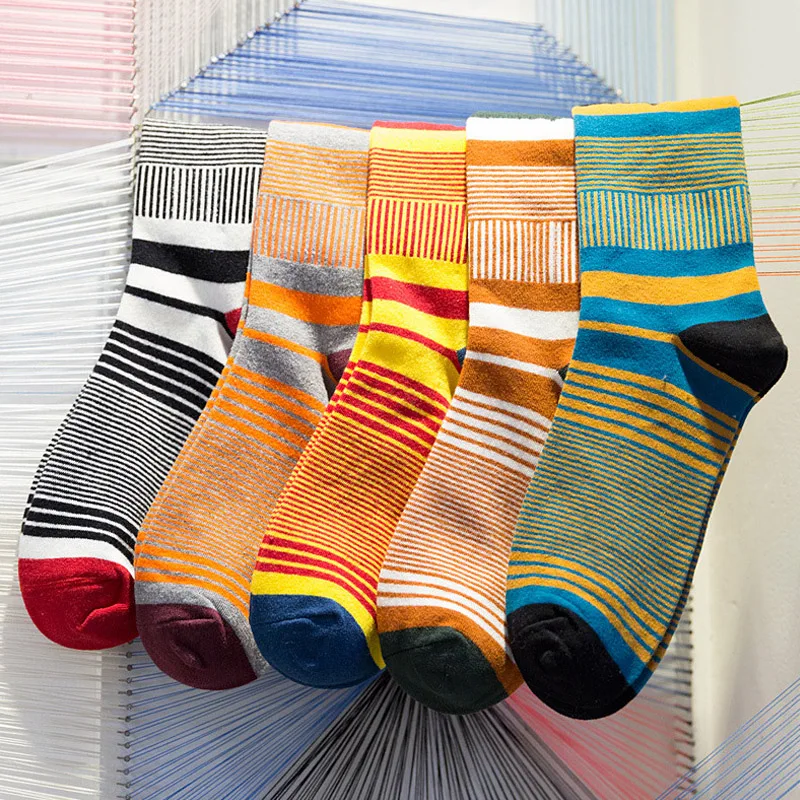 Buy 10 Pairs/Lot Fashion Brand Men Socks Meias Colored